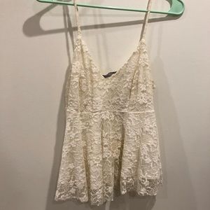 White Lace Tank Top